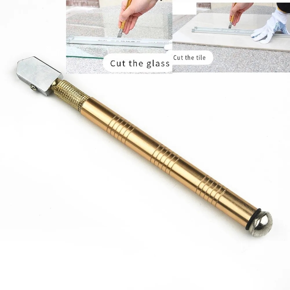 

Glass Cutter Diamond Cutter Head Steel Blade Cutting Tool Anti-skid Handle175mm Herramientas Ferramentas Multimeter