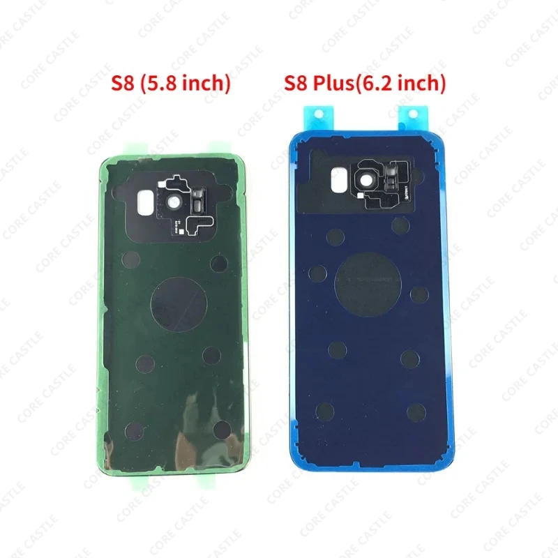 삼성 갤럭시 S8 플러스 SM-G950 G955 용 후면 배터리 커버, 3D 도금 유리 패널, 후면 문짝 하우징 케이스 교체 부품
