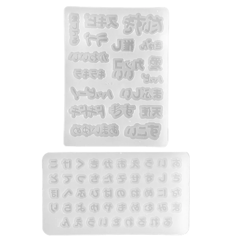 

Filler Japanese Word Mirror Resin Casting Silicone Mold Woman Patches Decorative Pendant Ornament Mold for DIY Crafts