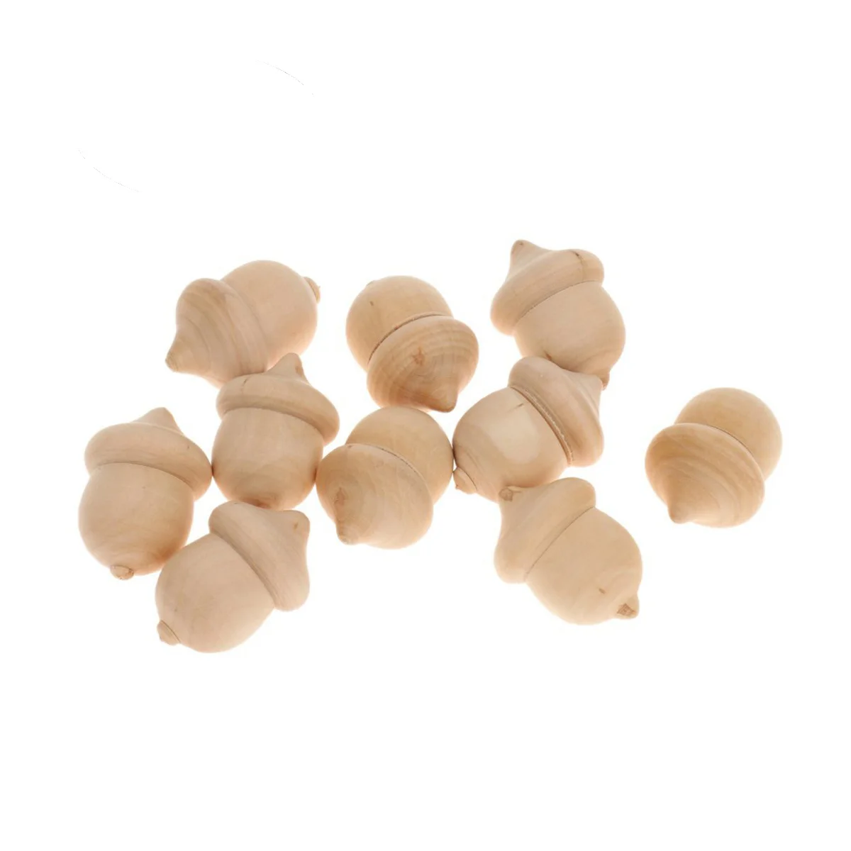 

Wood Acorns Unfinished Wood DIY Craft Wedding Party Ornaments Decorations