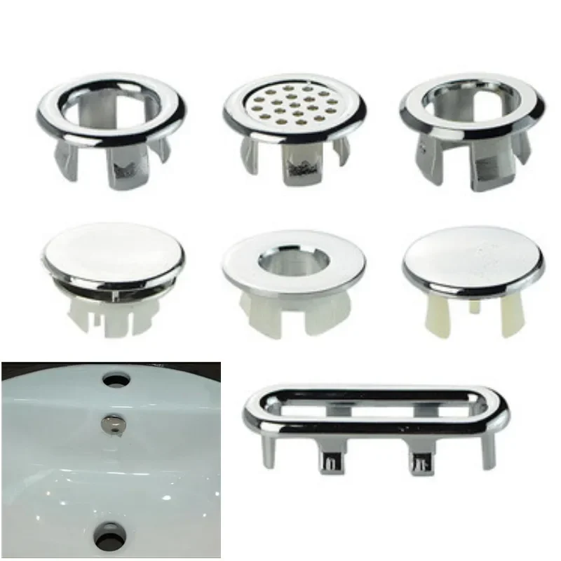 

Circular ceramic sink overflow cover basin sink hole overflow cover kitchen hotel bathroom accessories