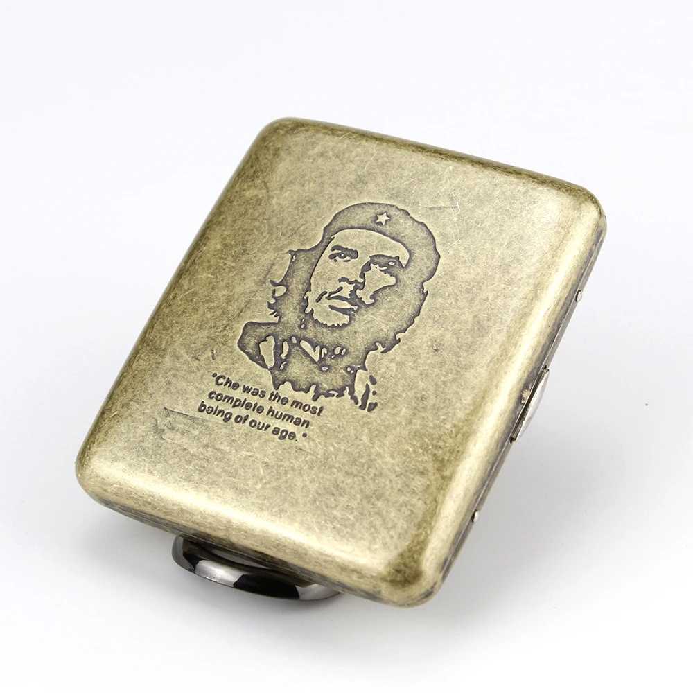 

High Quality Metal Smoking Case Che Cigarette Case Big Capacity 20 Common Cigarettes Smoking Box Cigarettes Accessory