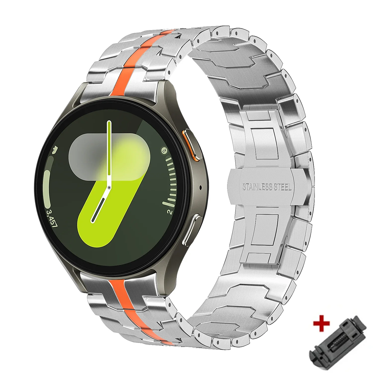 Premium Stainless Steel No-Gaps Watch Band Strap