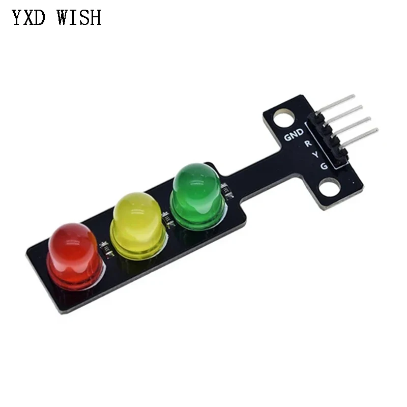 5V Traffic Light LED Display Module For Arduino Red Yellow Green 5mm LED Mini Traffic Light Board System Kit 10PCS