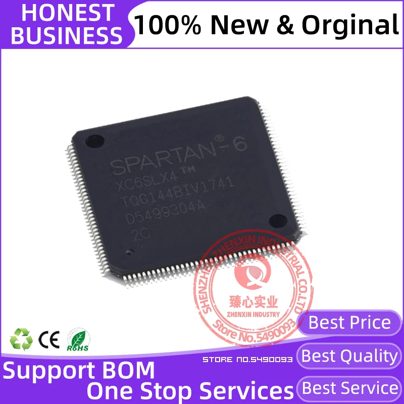 

XC6SLX4-2TQG144C TQFP144 полевой программируемый чип Gate Array IC SMD Embedded FPGA новый оригинальный ic