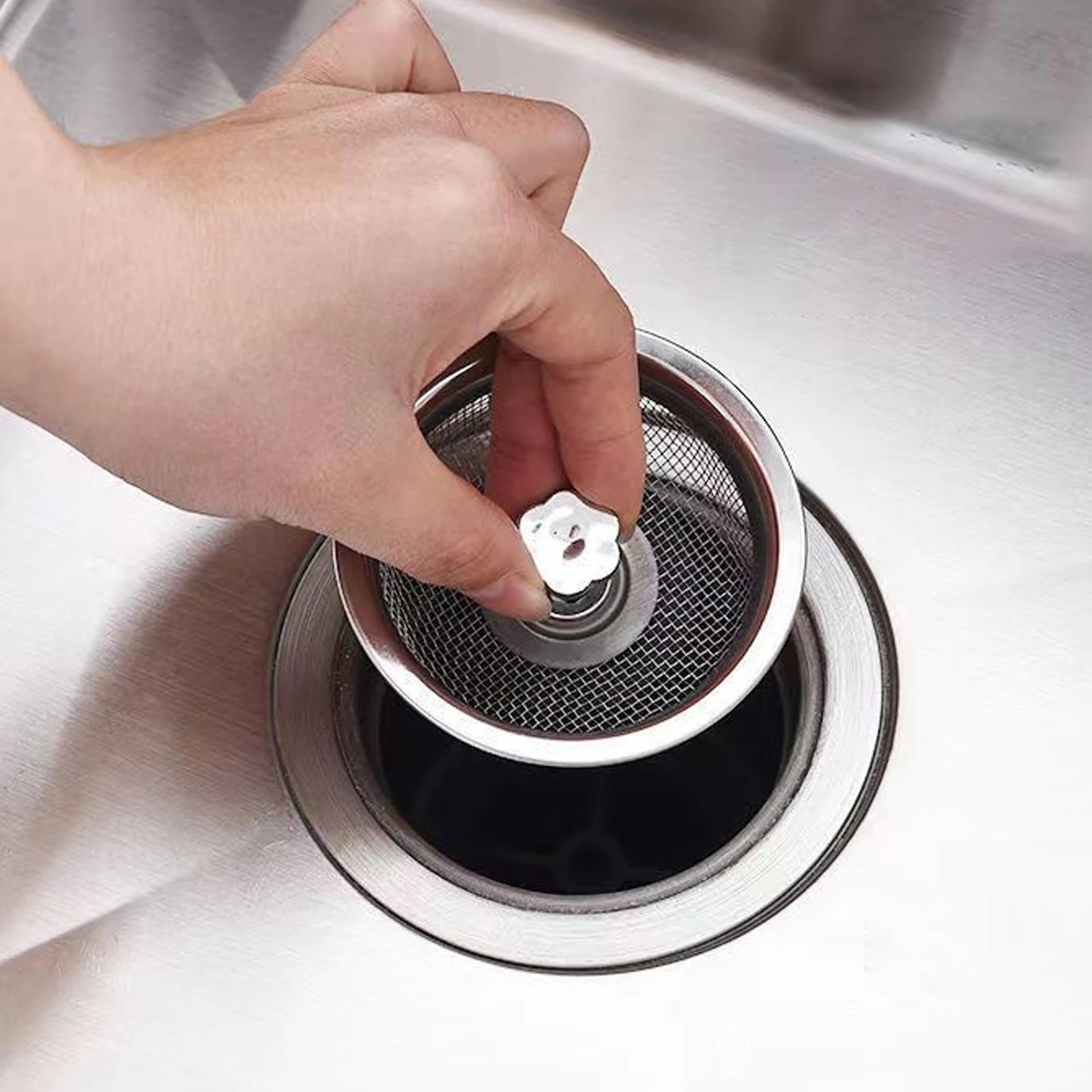 

1 шт., сетчатый фильтр для раковины из нержавеющей стали