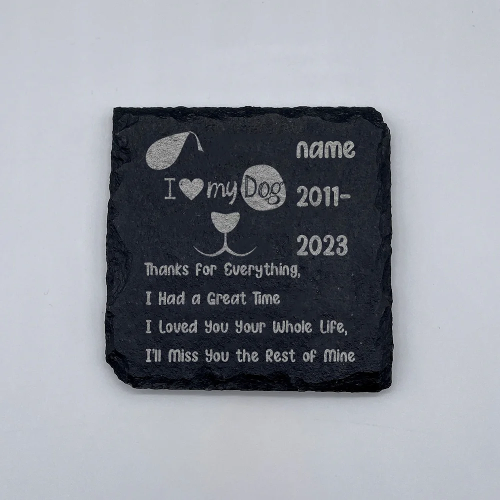 Pet Memorial Stone Personalized Pet Loss Gifts Personalized Dog Grave Marker Plaque Dogs Name and Date of Death