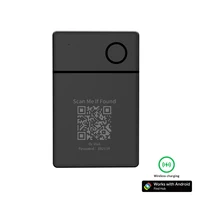 Wireless Rechargeable GPS Card Tracker Google Certified Android Locator for Xiaomi Pixel QR Code Anti Loss Billfold Smart Tag