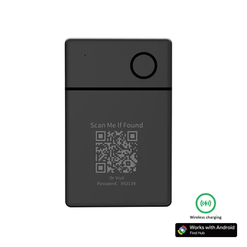 Localizzatore di schede GPS wireless ricaricabile Localizzatore Android certificato Google per Xiaomi Pixel Codice QR Smart Tag anti-smarrimento