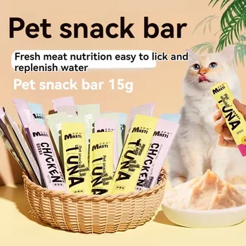 Cat food pet snacks 15g/piece liquid wet food tuna chicken canned hair cheek cat snacks