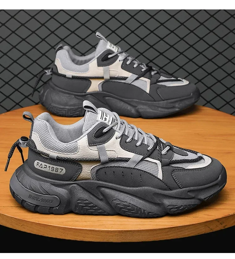 Quality Casual Shoes for Men Comfort Men's Sneakers Outdoor Breathable Non-slip Wear-resistant Platform Shoes Tenis Para Hombre