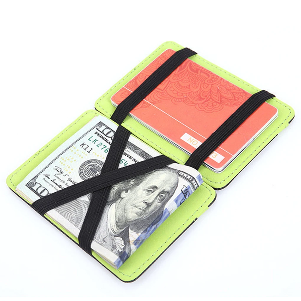 Women Men Portable Mini Purse Travelling Hiking Simple Design Slim Wallet Money Clip Credit Debit Cards Cash Holder