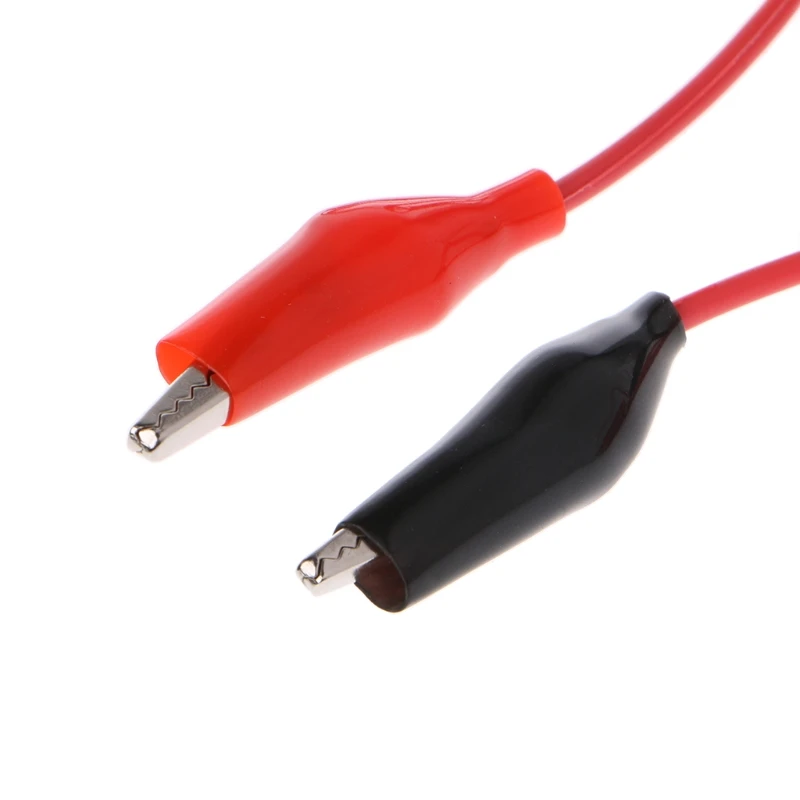 Dual Red & Black Test Leads with for Crocodile Clips Jumper Cable Wire