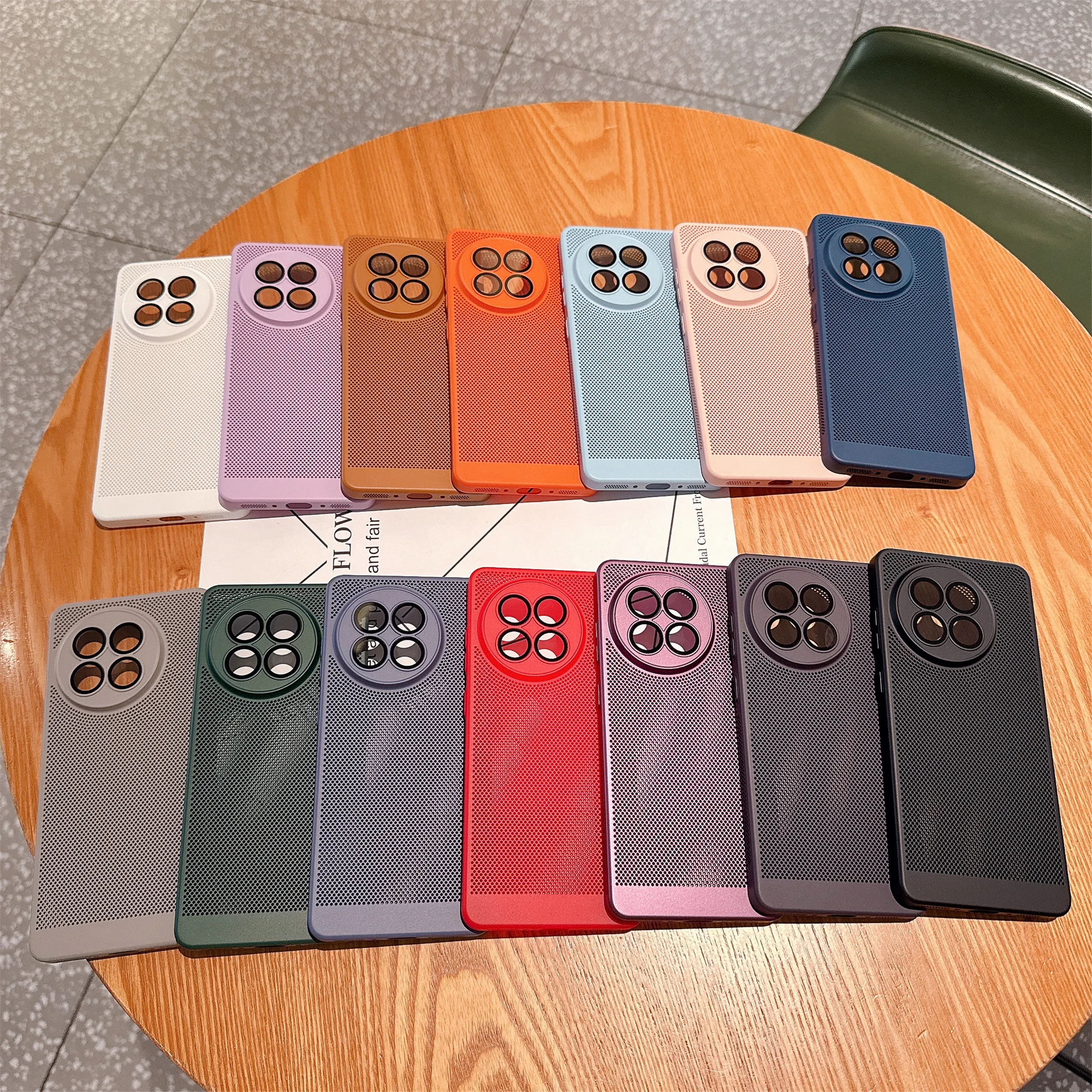 Breathable Honeycomb Mesh Shockproof Case with Glass Lens Protection