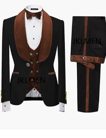 Floral Jacket Men Suit Slim Fit Wedding Tuxedo Navy Blue Velvet Lapel Groom Party Suits Costume Homme Best Man Blazer - as picture20, S