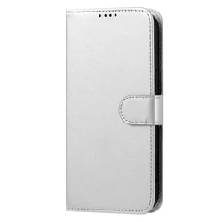 Luxury Solid Color Magnetic Flip Leather Wallet Phone Case with Stand Function - iPhone 15 Plus (WT)