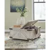 Farmhouse Coffee Table, Casual Cocktail Table with Storage Space, White 6