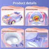 Swimbobo Kids Car Swimming Seat Float Ring Inflatable Infant Floating For Summer Swim Boat Circle Bathing Water Toy with canopy 5