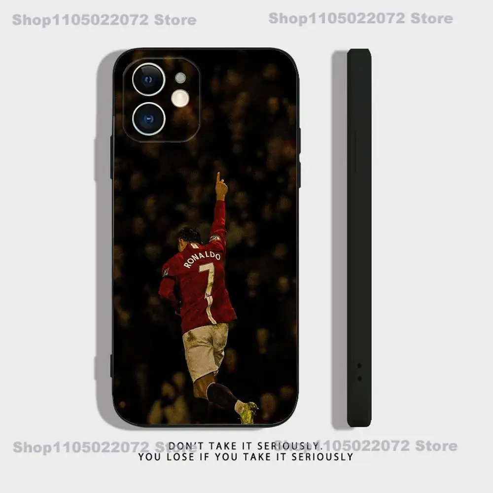 CR7 Football Legend Soft Black Shockproof Phone Case
