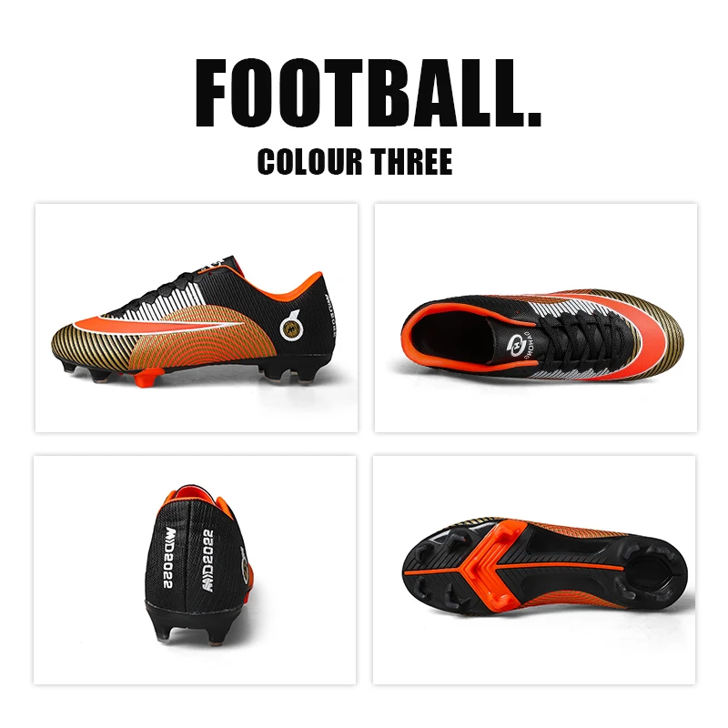Children And Youth Professional Long Nail Football Shoes Men's Broken Nail Football Shoes Student Grass Football Shoes 31-45#