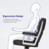 Ergonomic Office Chair Genuine Leather with Aluminum Arms and Wheels for Support Rolling Swivel Business Executive Office Chair 3