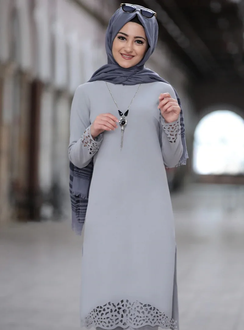 2PCS Abaya Turkey Muslim Islamic Clothing Women\\'s Spring Autumn Blouse Long Pants Long Sleeve Shirts Dress Female Outfits