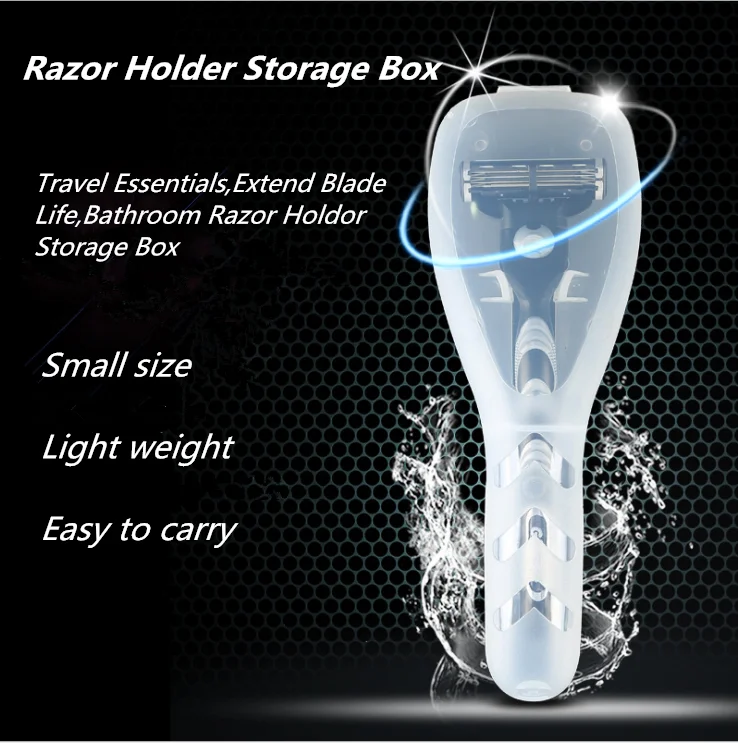 Portable Men's Razor Box Razor Blades Holder Shaving Machine Storage