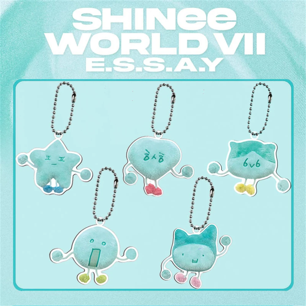 KPOP SHINEE Cartoon Acrylic Keychain World Tour Concert Two-Sided