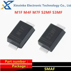 100PCS SMD General Purpose Rectifier Diodes - 1000V, 1A - 3A Capacity (M7F)