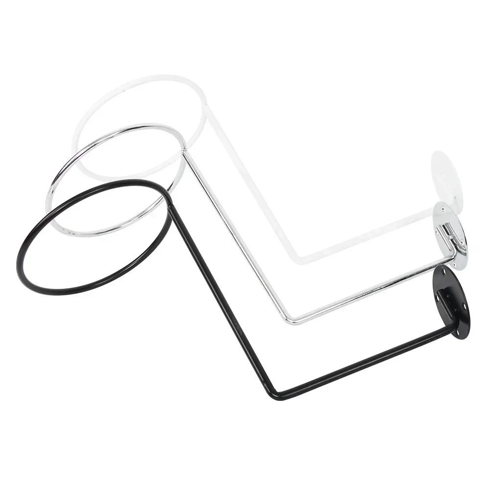 Steel Motorcycle Accessories Helmet Holder Hanger Rack Wall Mounted Hook For Coats Hats Caps Helmet Rack Black Mounts