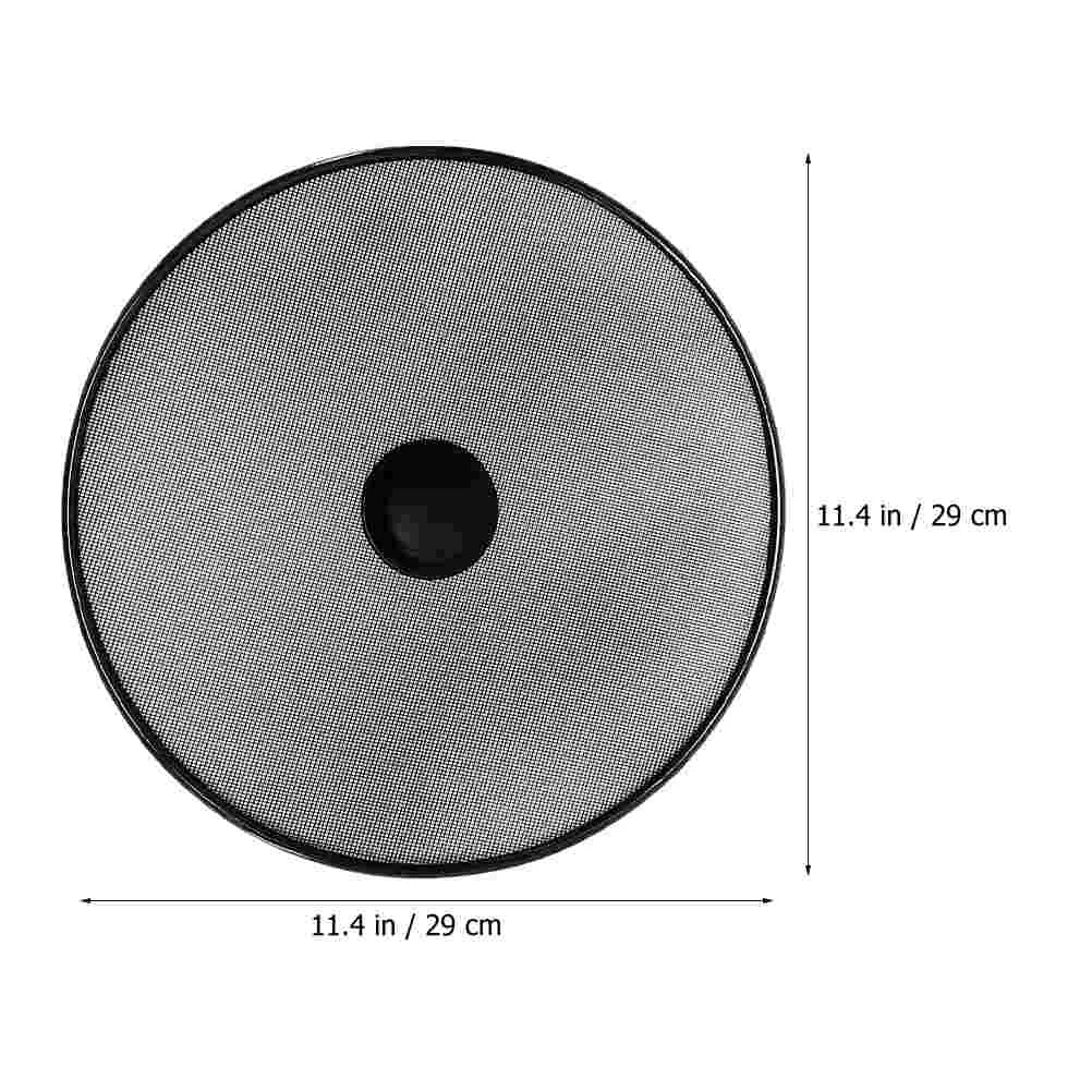 Grease Splatter Screen Frying Pan 29Cm Stainless Steel Oil Splash Guard Skillet Lid Pan Lid Fine Mesh Splash Guard Knob