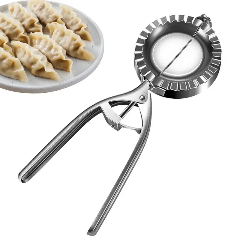

Dumpling Maker stainless steel dumpling wrapper mold Reusable Manual Dough Pressing Shaper for Empanada Ravioli Kitchen Gadgets