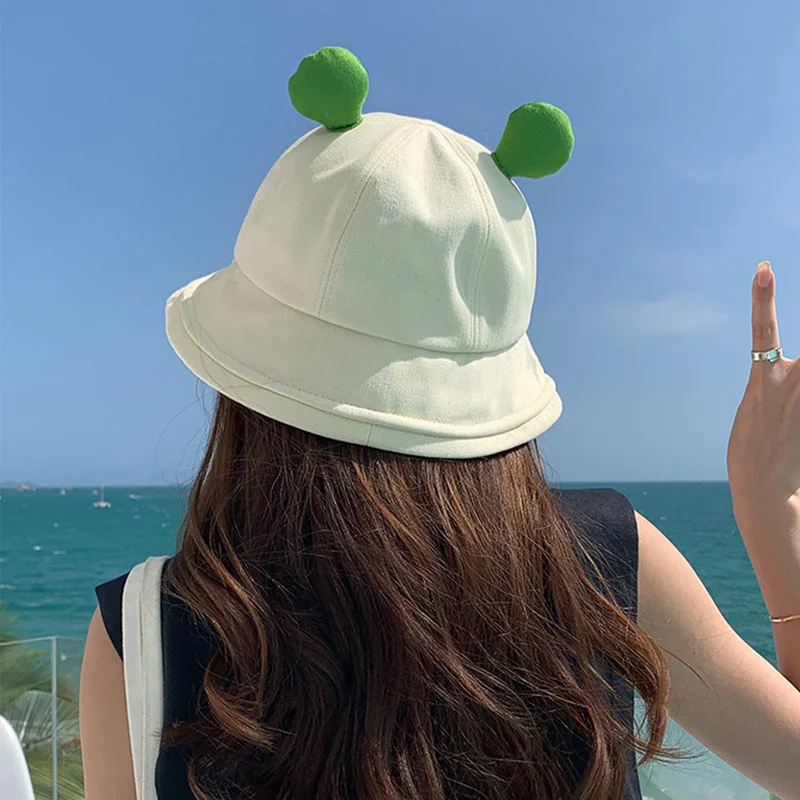 Child-Parents Frog Bucket Hat For Women Summer Autumn Plain Female Panama Outdoor Hiking Beach Fishing Sunscreen Woman Bob Caps