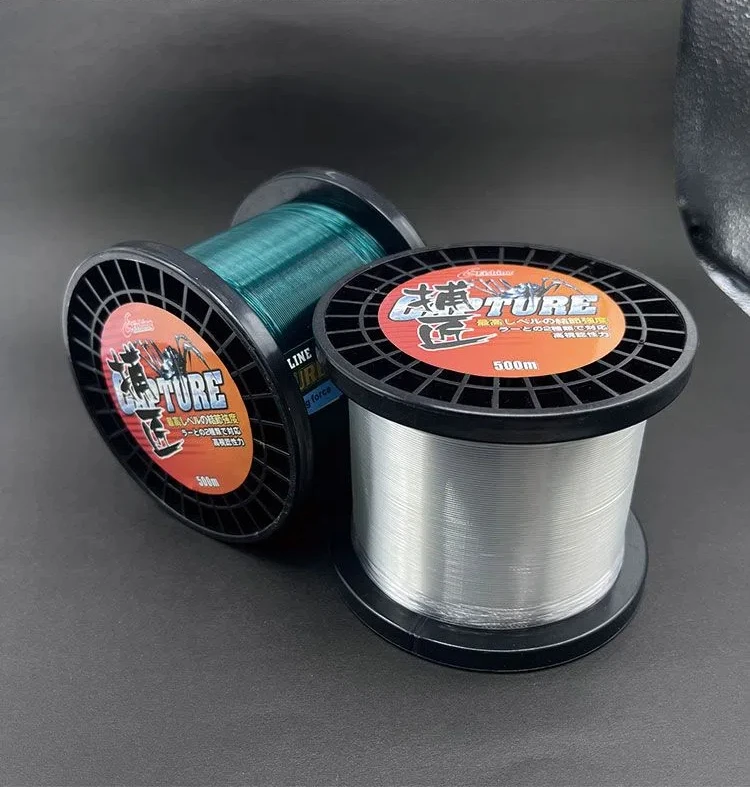 Verdickte 500m Nylon Angelschnur spezielle schwarze Karpfen Seefischerei Anker Angelschnur Casting Schnur Stör Mainline Tippet Linien – Detail 8