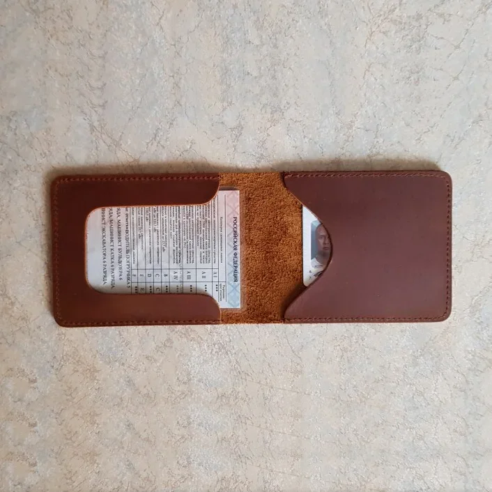 Handwork Genuine Leather Cover For Driver's License Car Auto Documents Drivers License Wallet Driving License Cover