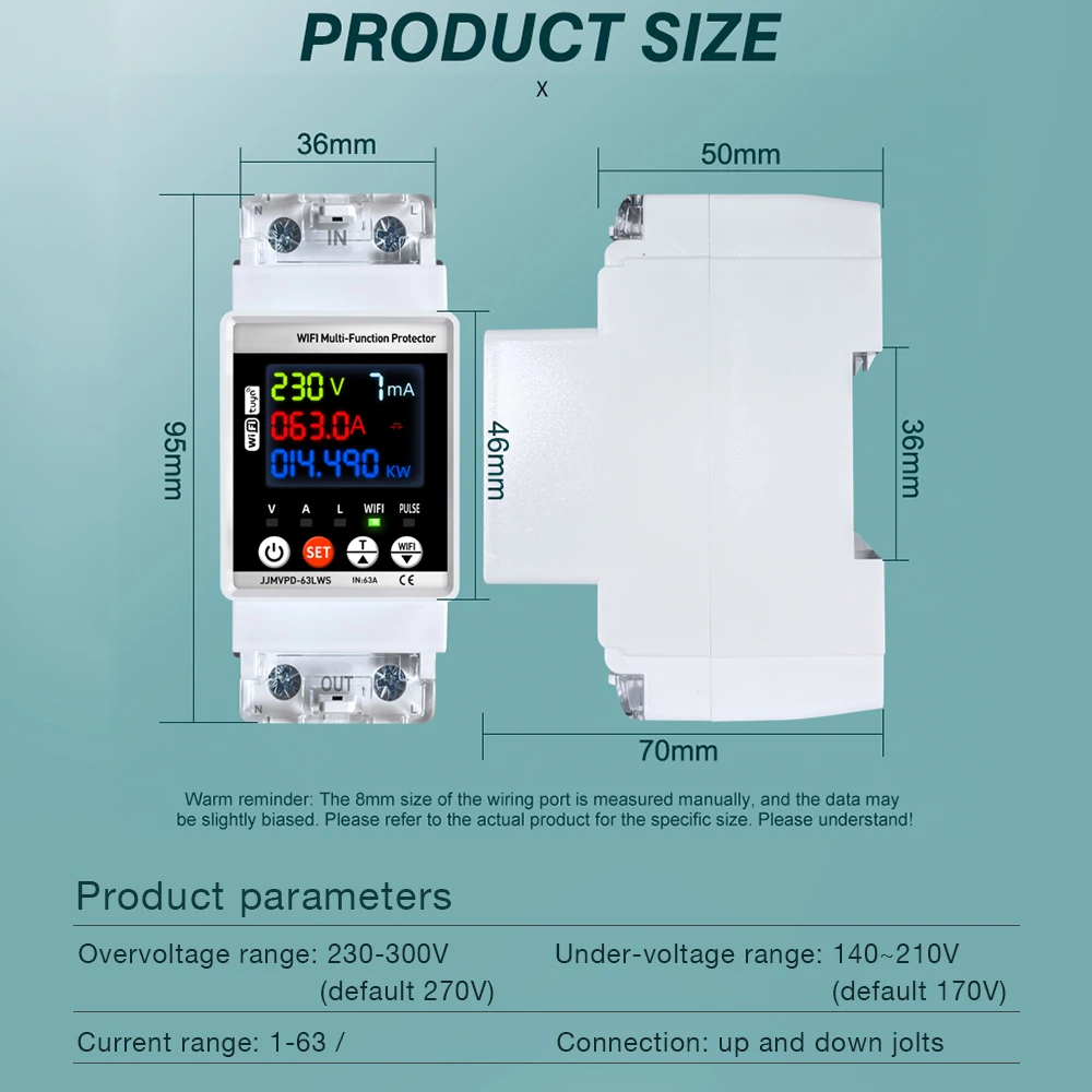 Tuya Intelligent Circuit Breaker Automatic Reclosure Protector