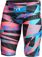 Mens Swim Trunks Lycra Pattern Beach Shorts Quick Dry Maritime Sports Swimming Pantalones Jammer Surfing Pants Safety Knickers 2