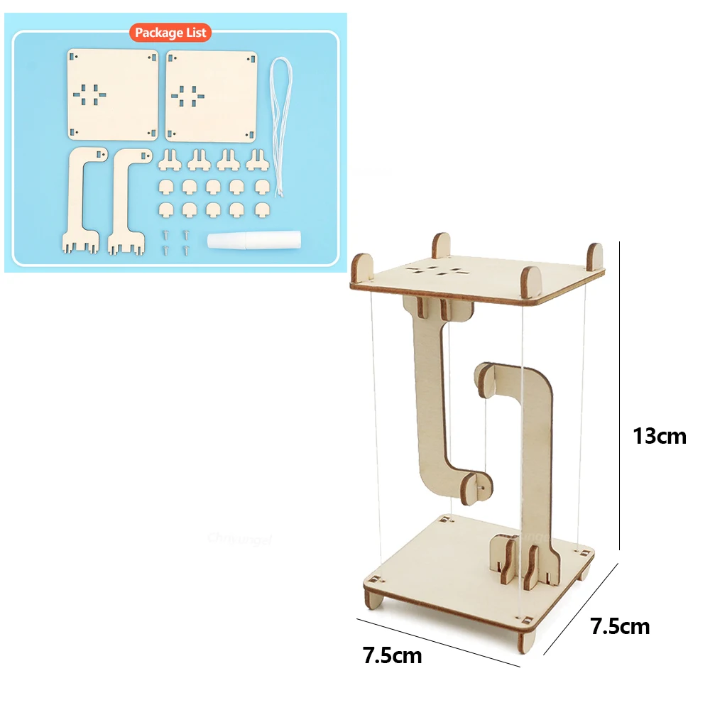 STEM Toys DIY Антигравітаційна структура тенсегріті Плаваючий стіл Дерев'яна наукова фізична модель будівлі Розвиваючий подарунок для дітей