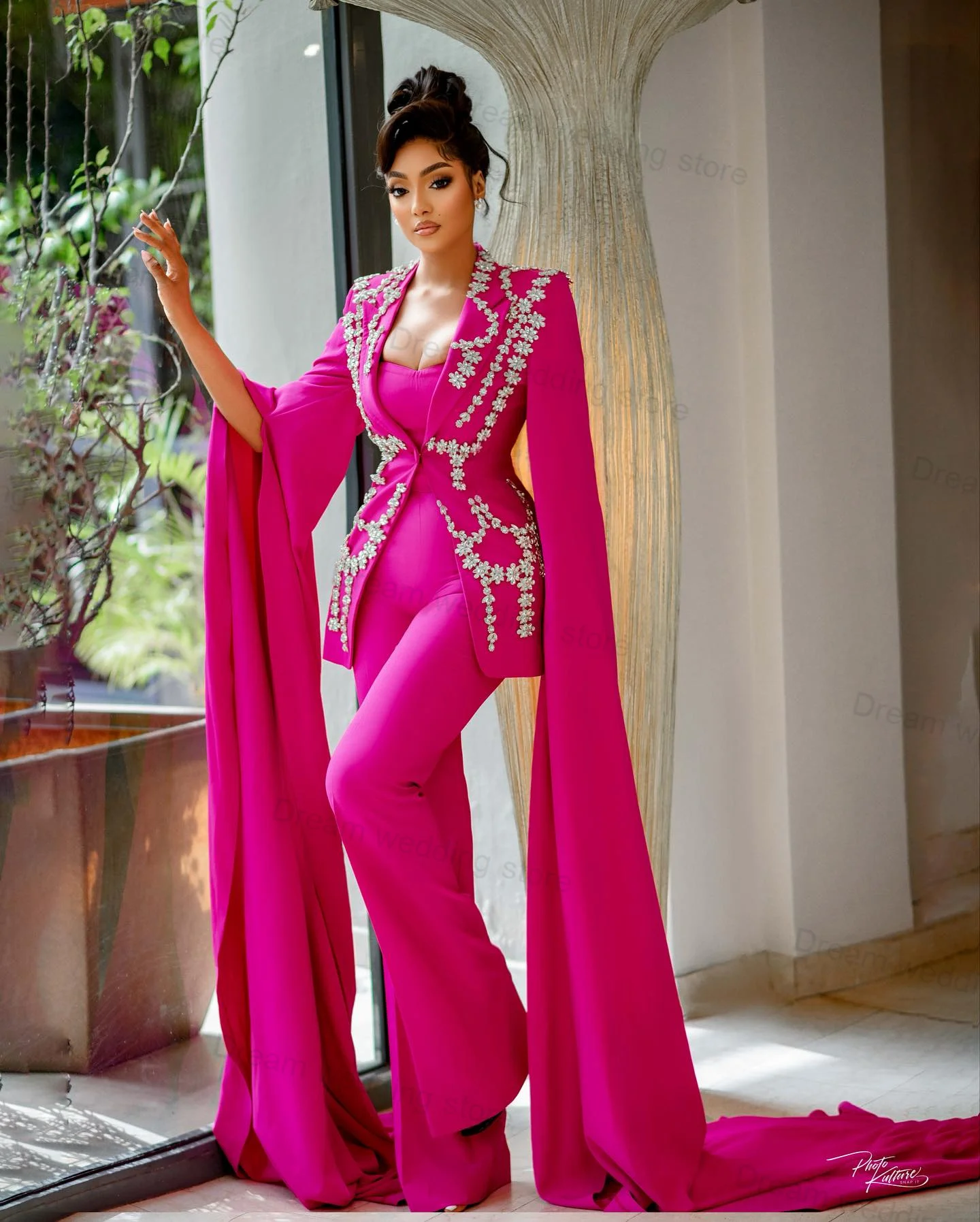Traje De Dos Piezas En Terciopelo Para Mujer - Chaqueta Con Solapa Y Pantalones Elegantes Para Ocasiones Formales