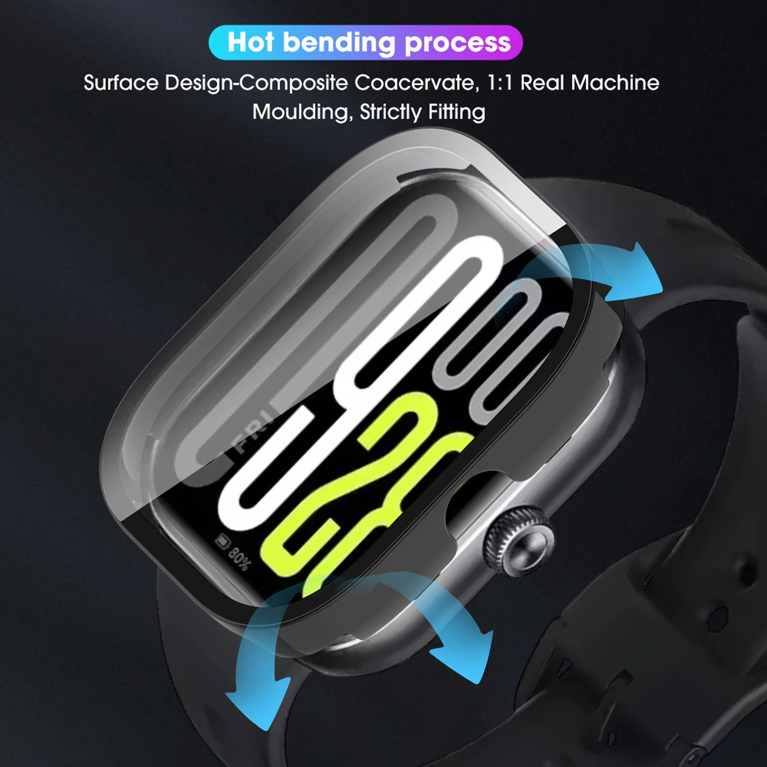 Screen Protector PC Shell For Xiaomi Redmi Watch 5 Active/5 Lite Tempered Glass Protective SmartWatch Case for Redmi Watch 5/4