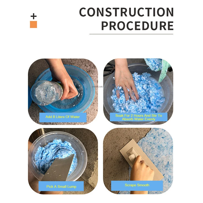 Plant Fiber Wall Coating Plant Fiber Wall Clothe Durable Plant Glue Powder Wall Mud Absorbs Noise Heat Insulation Coating Covering Liquid Wallpaper