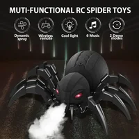 RC Spider Robot Remote Control Spider Toys with Spray/Light/Music Gifts for 6 -12 Year Old Boys Halloween Easter Toys for Kids 2