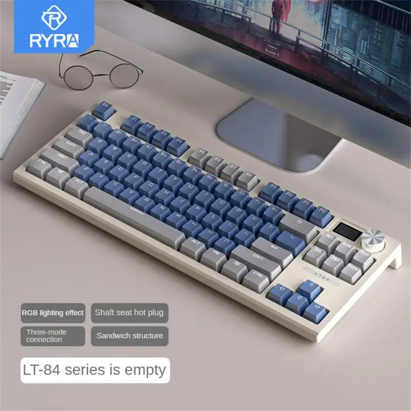 

RYRA LT84 84 Keys Wireless Mechanical Keyboard RGB Backlit Wired Keyboard Esports Full Non-impact Game Computer Gaming Keyboard