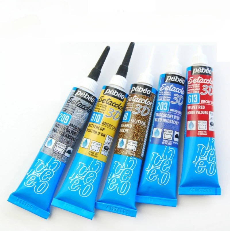 Pebeo 20ml 3D Fabric Acrylic Paint for DIY Hand-painting