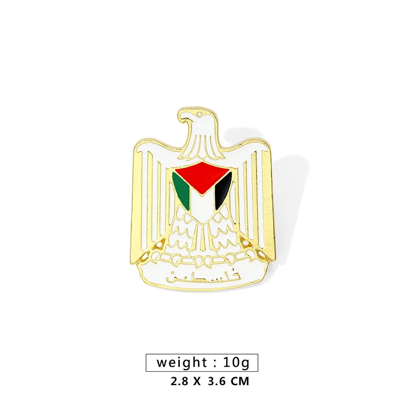 Stainless Steel Geometric Handala Fashion Brooches For Women And Men Backpack Charm