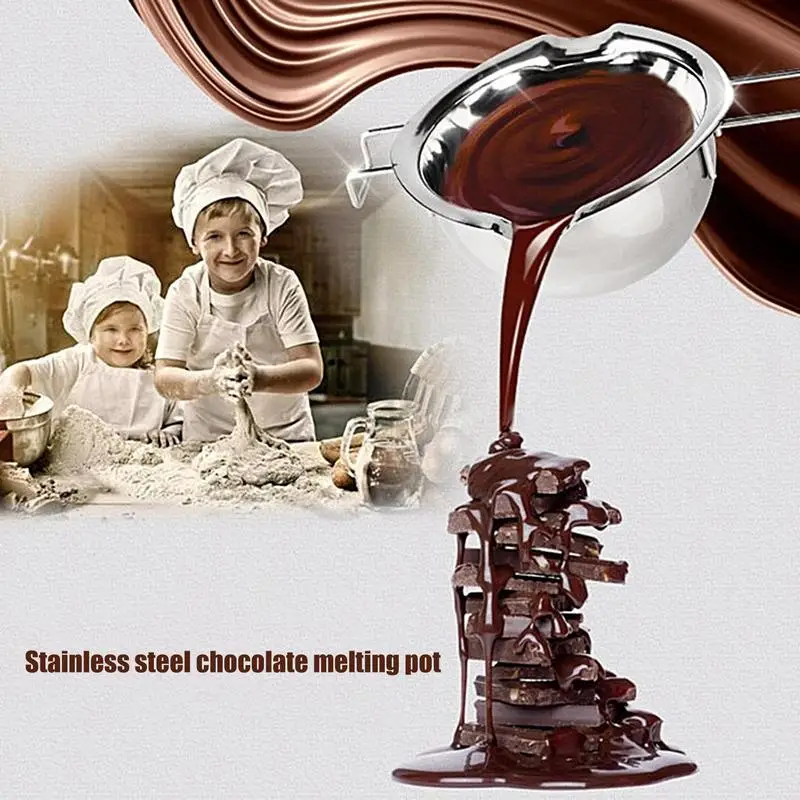 Stainless Steel Candle Wax Melting Boiler Pot with Heat Resistant Handle for Melting Chocolate Candy and Candle Making Supplies