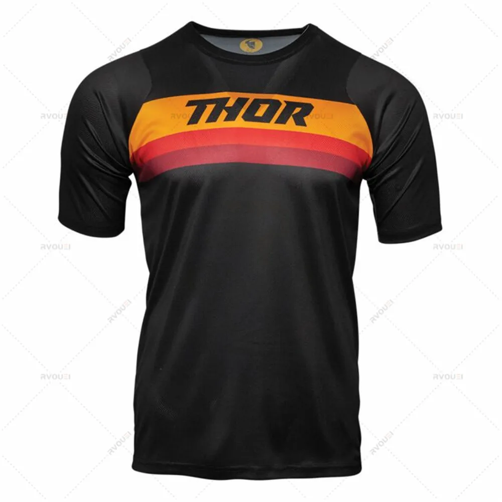 thumbnail image 1 of Camiseta de descenso para equipo de ciclismo de montaña y motociclismo, nueva para carreras, MTB, todoterreno, DH, MX, camiseta de locomotora para bicicleta, cross country, 2025, 1 of 5