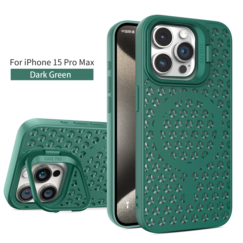 Luxury Foldable Camera Holder Case with Magsafe Charging & Heat Dissipation