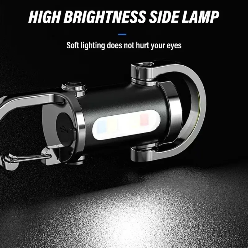 LED Keychain Flashlight Portable Work Light for Outdoor Camping