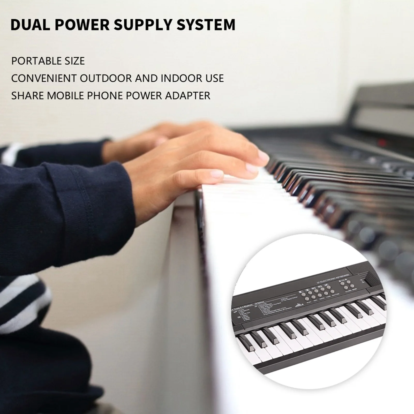 37 Keys Kids Electronic Piano Organ keyboard with Microphone Education Toys Musical Instrument Children Boys Girls Gifts